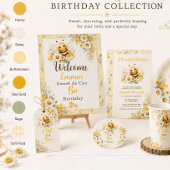 Sticker Rond Honey Bee bébé adorable showering