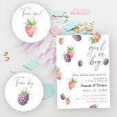 Gobelets En Papier Révélation de genre Berries. Fille ou garçon