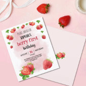 Papier Budget fraise 1er anniversaire Sweet Berry Invitat