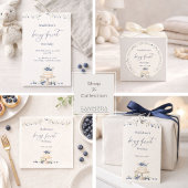 Poster Elegant Berry First Birthday Photo Welcome