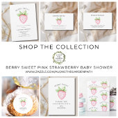 Serviette En Papier Berry Sweet Aquarelle Fraise Baby shower fille