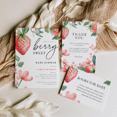 Serviette En Papier Berry Sweet Floral Baby shower