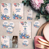 Sticker Rond Baby shower de fruits sucrés de Berry