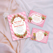 Berry Sweet Pink Gingham inpakpapier