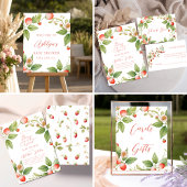 Signe De Table Berry Sweet Strawberry Cards and Gifts Sign