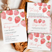 Invitation à la Baby Shower Fruité pour une Fille