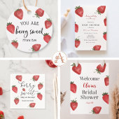 Fraise Berry Sweet Invitation d'anniversaire