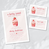 Serviette En Papier Double le Baby shower jumeau Love Pink Cupcake