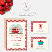 Serviette En Papier Berry Sweet Strawberry Camper Baby shower