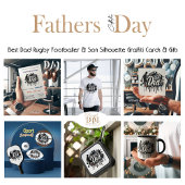 Meilleure carte de Noël graffiti père-fils footbal