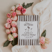 Bikinis en martinis Elegante vrijgezellenfeest Spandoek