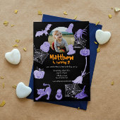 Serviette En Papier Jour d'anniversaire violet noir Halloween Napkin