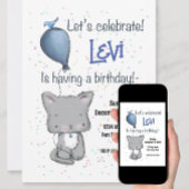 Cute Puppy, Invitation pour le 2e anniversaire, pe