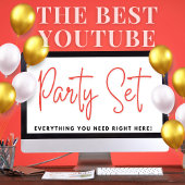 Photo Anniversaire Tube Party Invitation