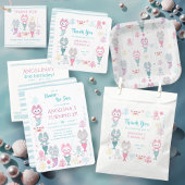 Classic Round Stickers verjaardagsfeestje.