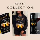 Gobelets En Papier White & Gold Cheers to New Years Eve Party 2024