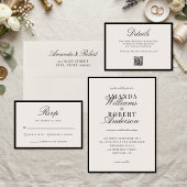 Invitations En Acrylique Mariage Élégant Classique à l'Ancienne