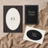 Code QR de réponse pour mariage Black Ivory Classi (Personnalisez la collection de ce créateur indépendant. )
