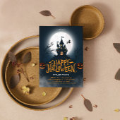 Poster Joyeux Halloween noir et orange