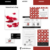 Valentine's Day Thanks for Your Purchase Visitekaartje
