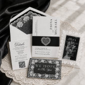 Code QR de réponse pour dentelle ancienne noire et