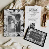 Code QR de réponse pour dentelle ancienne noire et