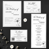 Save The Date Black And White Elegant Photo Moderne Enregistrer