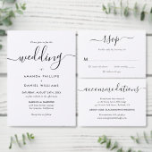 Élégant script moderne 4 Faire-part de mariage pho (Personnalisez la collection de ce créateur indépendant.)