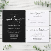 Invitation Élégant Mariage de photos de script (Personnalisez la collection de ce créateur indépendant.)