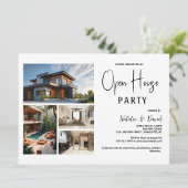 Invitation Maison ouverte Navy Blue Sprinkle Or