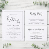 Éventail Noir et blanc Simple Elegant Wedding Programme (Personnalisez la collection de ce créateur indépendant.)