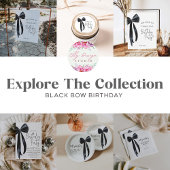 Assiettes En Carton Fête d'anniversaire de Black Bow