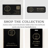 Custom Loyalty Modern Black Gold Visitekaartje