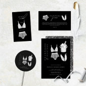 Signe De Table Jeux de douche Lingerie moderne Noir