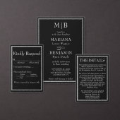 Moderne minimalistische grens zwart etiket (Personaliseer de collectie van deze zelfstandige maker.)