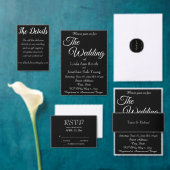 Sac Cadeau Pour Bouteille Mariage de script noir stylisé Groomsman (Personnalisez la collection de ce créateur indépendant. )