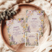 Invitation Baby In Bloom Blush Spring Floral Baby Shower