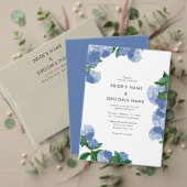 Witte Hydrangea Bloemige Trouwvolgorde Programma (Personaliseer deze collectie van deze onafhankelijke maker. Test)