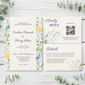 Autocollant de monogramme de mariage botanique ble (Personnalisez la collection de ce créateur indépendant.)