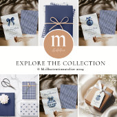 Papier d'enveloppement de Noël bleu moderne