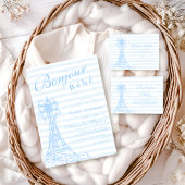 Serviette En Papier Bleu Bow Bonjour Bebe Baby shower