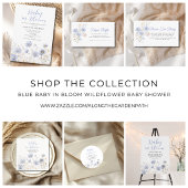 Invitation Baby In Bloom Blue Wildflower Boy Baby Shower