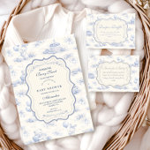 Carte D'accompagnement Tirage au sort des couches Blue Bow Blueberry Gard