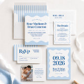 Carte d'accompagnement de code QR de mariage à ray