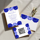 Invitation Blue Floral