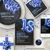 Ado Boy Blue 19e anniversaire Invitation