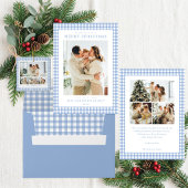 Blue Gingham Pset Cadeaupapier