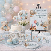 Blue Balloon Hedgehog Celebration Kaart