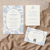 Blue Hydrangea Vintage Bridal Shower Cadeaulabel (Personaliseer de collectie van deze zelfstandige maker.)