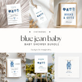 Serviette En Papier Blue Jean Baby Shower - Denim Theme